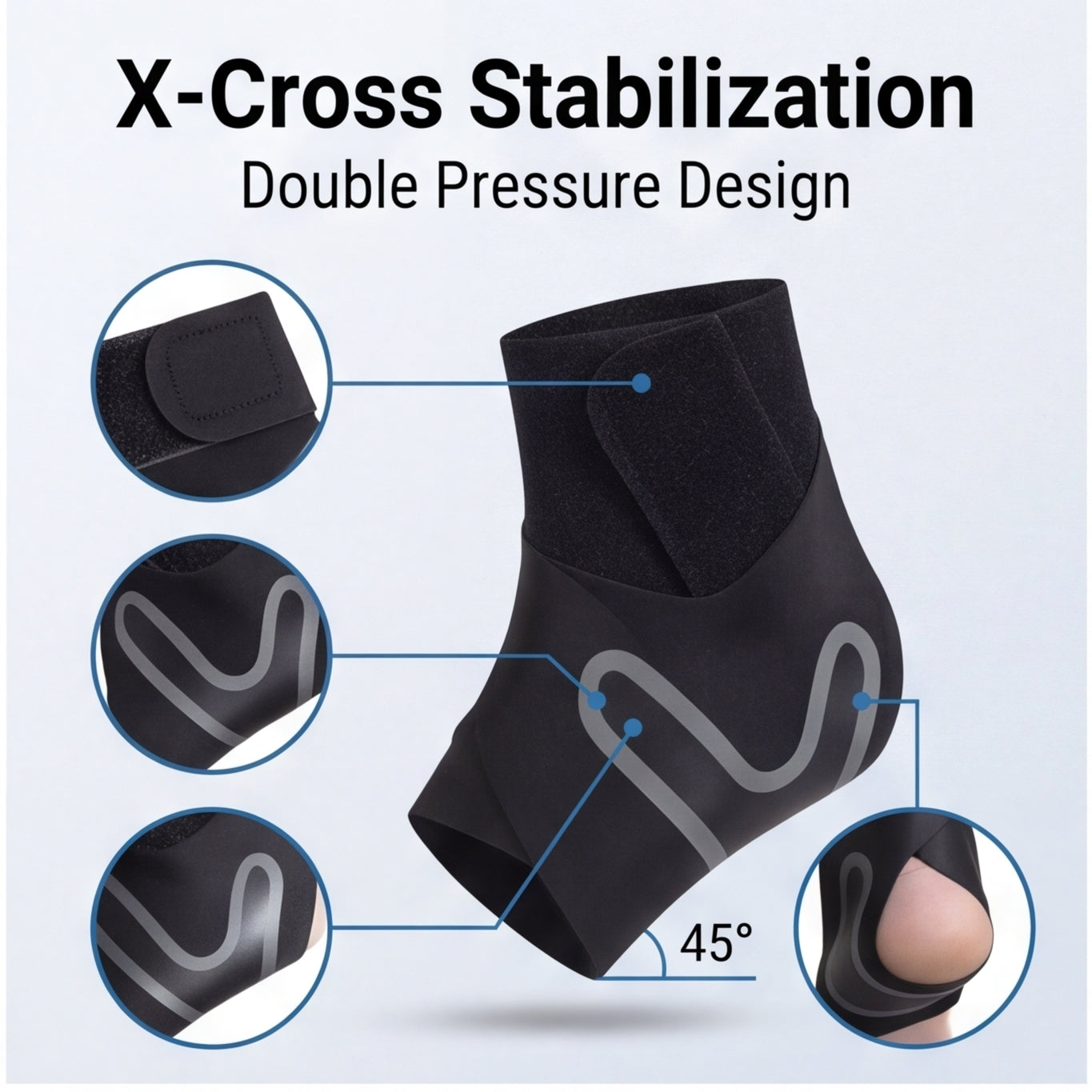 Compression ankle socks