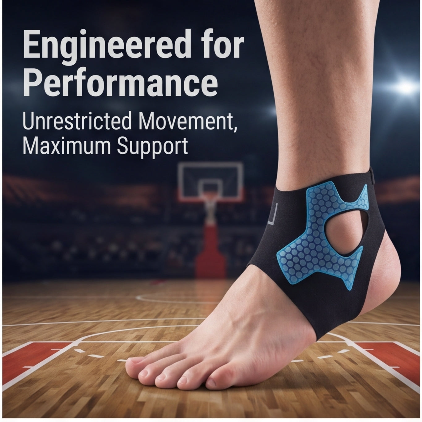 Heel support ankle brace
